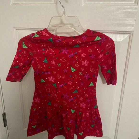 Girls Disney holiday dress XS 4/5 princesses belle Ariel Cinderella NWOT - Picture 2 of 3